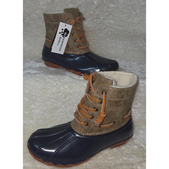 Polar Armour Duck Boots Women's Size 8 M Blue Waterproof NEW - Picture 2 of 12